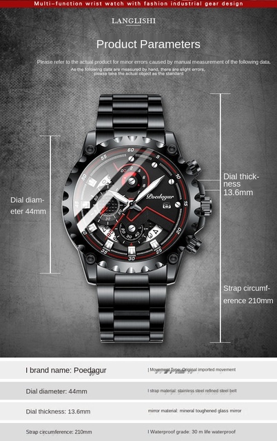 Męski zegarek luksusowy marki 2021 Casual wojskowy sportowy chronograf wodoodporny Relogio Masculino - Wianko - 7