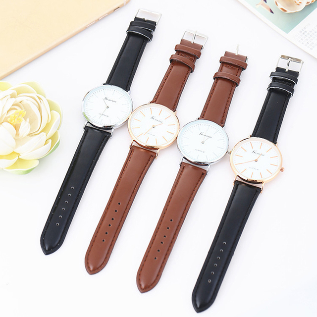 Męski zegarek kwarcowy z cienkim, minimalistycznym designem i skórzanym paskiem - Wianko - 8