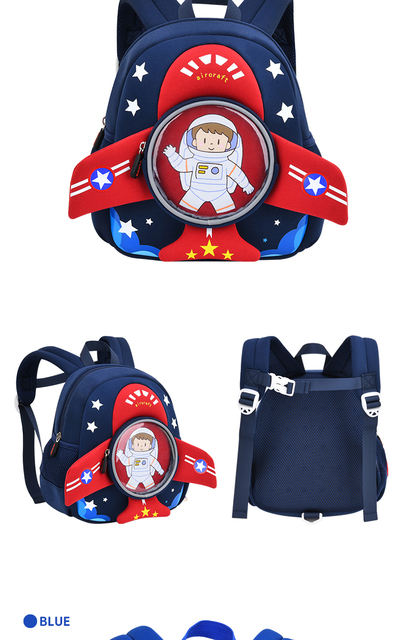 Plecak przedszkolny 3D DORIKYDS do szkoły wysokiej jakości - dla chłopców i dziewczynek - Wianko - 9