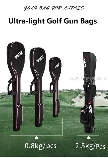 Torba na kluby golfowe PGM ultralekka z ulepszonym systemem składania, idealna do przenoszenia na ramię, zapewniająca przechowywanie i łatwy dostęp do pistoletów golfowych - Wianko - 4
