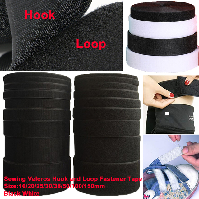 Samoprzylepna taśma rzepowa Velcro o szerokości 10 cm bez kleju, do mocowania i szycia odzieży DIY - Wianko - 10