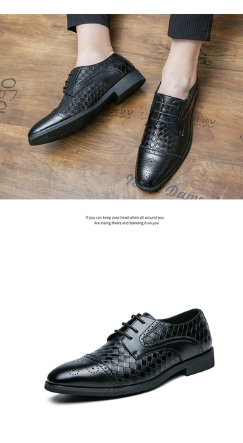 Męskie skórzane buty w brytyjskim stylu - wiosenno-jesienna kolekcja dla wszystkich, którzy cenią modę i wygodę - Wianko - 15