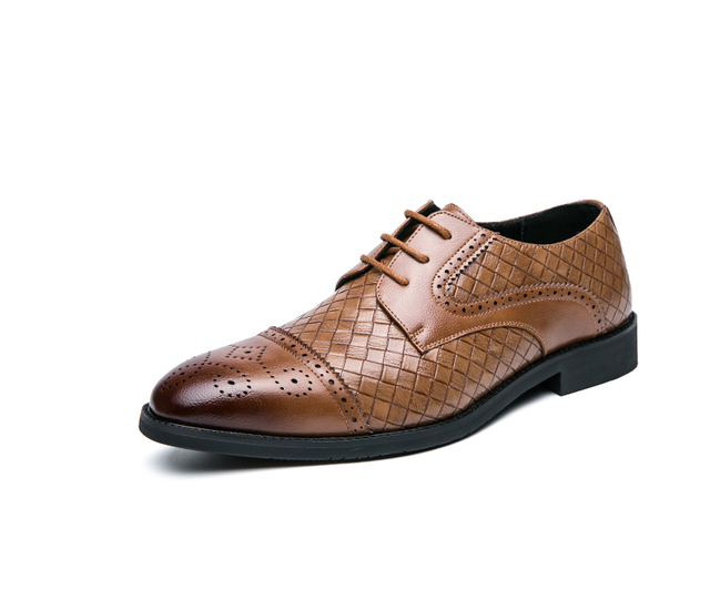 Męskie skórzane buty w brytyjskim stylu - wiosenno-jesienna kolekcja dla wszystkich, którzy cenią modę i wygodę - Wianko - 16