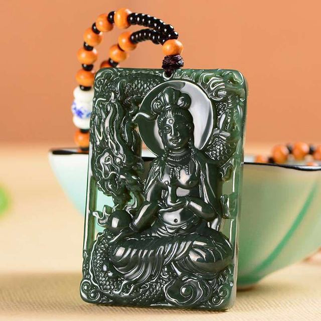 Oryginalny wisiorek Jade Pixiu - naturalny kamień, dzięki któremu masz szansę na szczęście - Wianko - 5