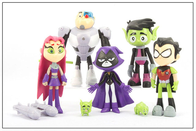 2020 Nowa Figurka Akcji Teening Titans GO - Robin Raven Beast Cyborg Model PVC - Urodziny - Zabawka Dla Dzieci - Wianko - 1