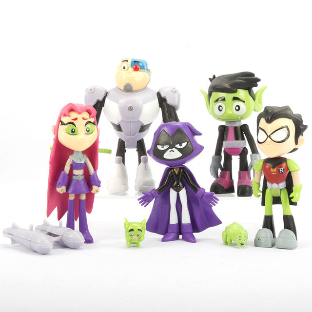 2020 Nowa Figurka Akcji Teening Titans GO - Robin Raven Beast Cyborg Model PVC - Urodziny - Zabawka Dla Dzieci - Wianko - 2