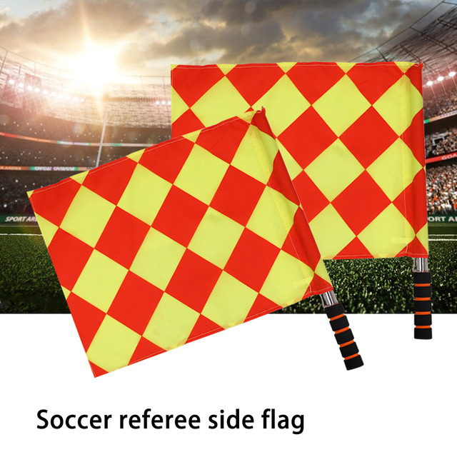 Zestaw profesjonalnych flag dla sędziego piłkarskiego - Fair Play, mecz sportowy, piłka nożna, gra sportowa - Wianko - 14