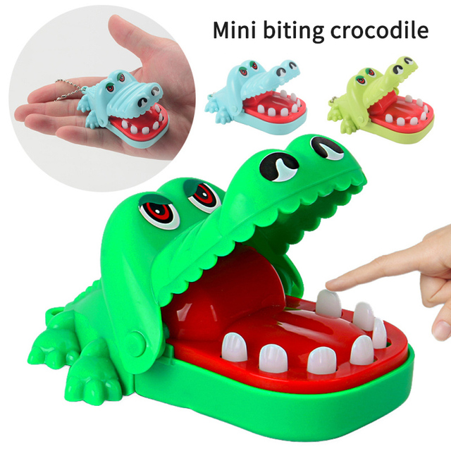 Mini krokodyl zębów dentysta - zabawka dla dzieci, usta ugryźć, palec ciągnięcie, prezenty zabawki rękodzielnicze dzieci dziecko śmieszne - Wianko - 9