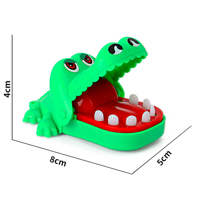 Mini krokodyl zębów dentysta - zabawka dla dzieci, usta ugryźć, palec ciągnięcie, prezenty zabawki rękodzielnicze dzieci dziecko śmieszne - Wianko - 15