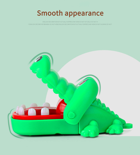 Mini krokodyl zębów dentysta - zabawka dla dzieci, usta ugryźć, palec ciągnięcie, prezenty zabawki rękodzielnicze dzieci dziecko śmieszne - Wianko - 7