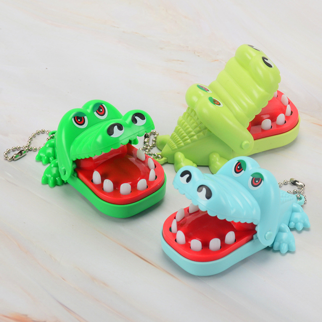 Mini krokodyl zębów dentysta - zabawka dla dzieci, usta ugryźć, palec ciągnięcie, prezenty zabawki rękodzielnicze dzieci dziecko śmieszne - Wianko - 1