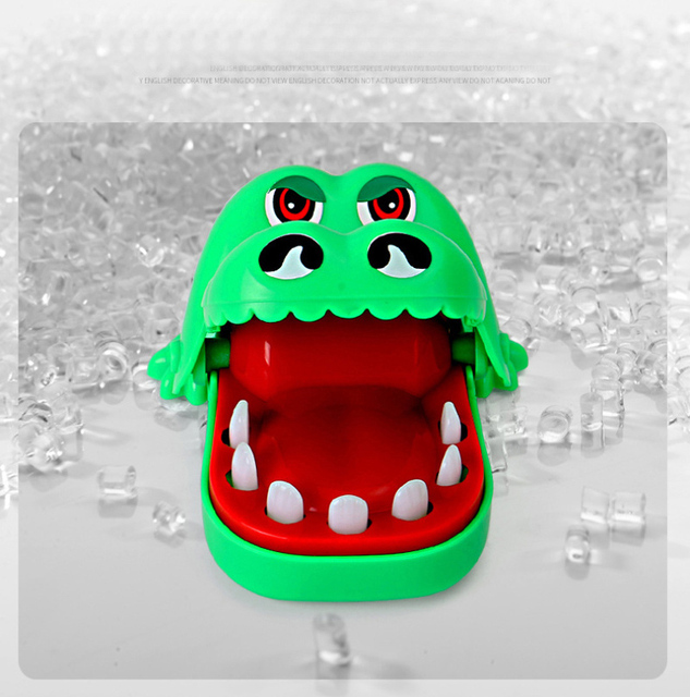 Mini krokodyl zębów dentysta - zabawka dla dzieci, usta ugryźć, palec ciągnięcie, prezenty zabawki rękodzielnicze dzieci dziecko śmieszne - Wianko - 6