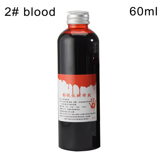 Butelka z sztuczną krwią 30/60ml do napojów - rekwizyty Halloween, cosplay, teatr - Wianko - 10