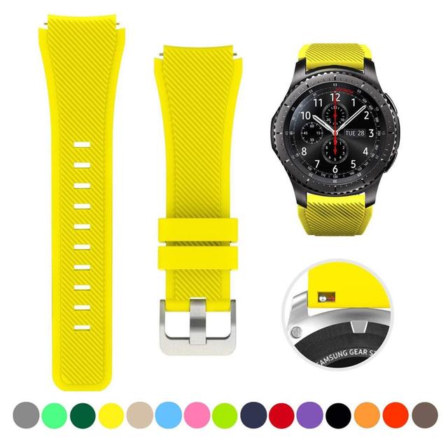 Pasek silikonowy 22MM do Samsung Galaxy Watch 3 46mm, kompatybilny z Huawei Watch GT2 46mm/Amazfit 47mm - Wianko - 10