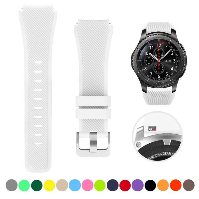 Pasek silikonowy 22MM do Samsung Galaxy Watch 3 46mm, kompatybilny z Huawei Watch GT2 46mm/Amazfit 47mm - Wianko - 8