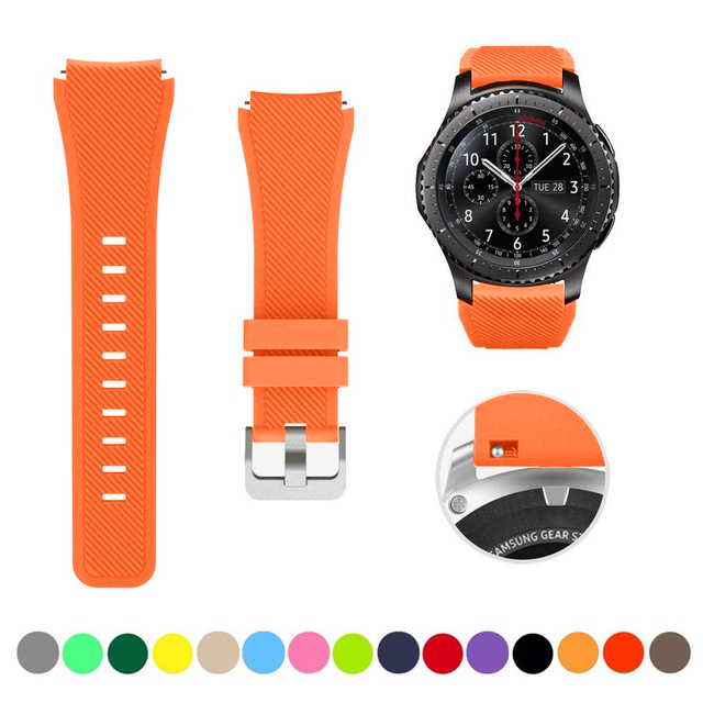 Pasek silikonowy 22MM do Samsung Galaxy Watch 3 46mm, kompatybilny z Huawei Watch GT2 46mm/Amazfit 47mm - Wianko - 9