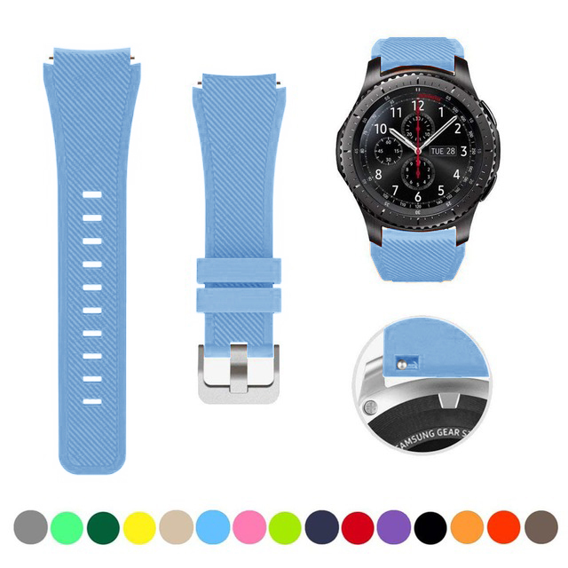 Pasek silikonowy 22MM do Samsung Galaxy Watch 3 46mm, kompatybilny z Huawei Watch GT2 46mm/Amazfit 47mm - Wianko - 14