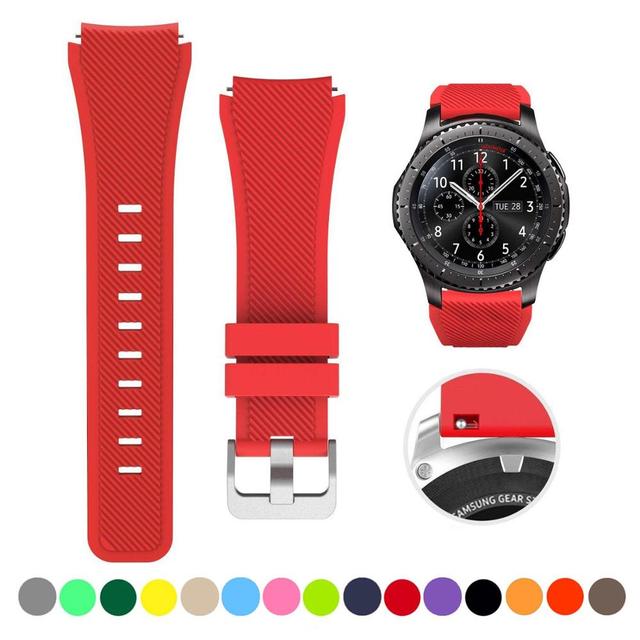 Pasek silikonowy 22MM do Samsung Galaxy Watch 3 46mm, kompatybilny z Huawei Watch GT2 46mm/Amazfit 47mm - Wianko - 7