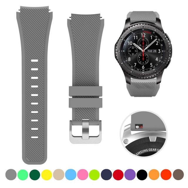 Pasek silikonowy 22MM do Samsung Galaxy Watch 3 46mm, kompatybilny z Huawei Watch GT2 46mm/Amazfit 47mm - Wianko - 12