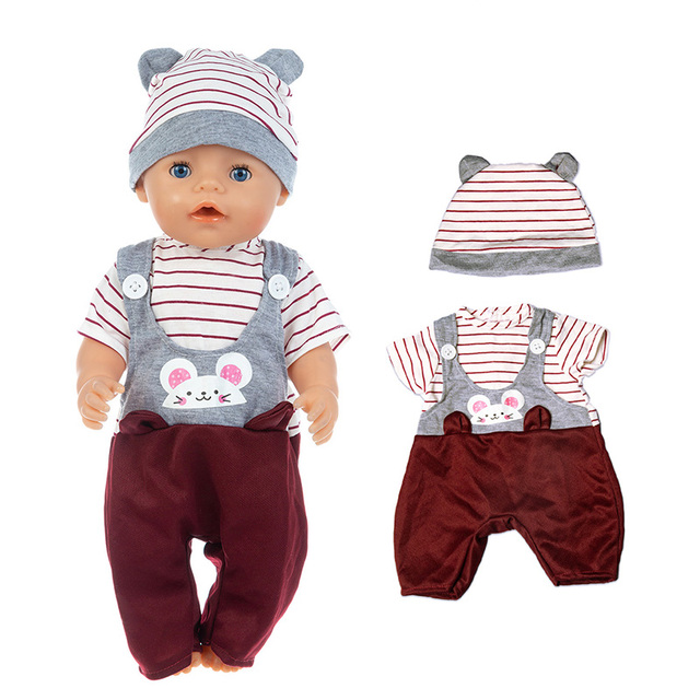 Ubrania dla noworodka dla lalki 43cm - modne stroje dla Baby Doll o długości 17 Cal, marki American OG girl Doll - Wianko - 1