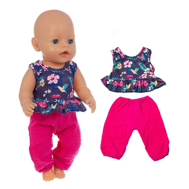 Ubrania dla noworodka dla lalki 43cm - modne stroje dla Baby Doll o długości 17 Cal, marki American OG girl Doll - Wianko - 12