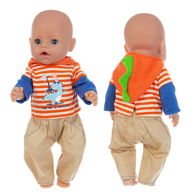 Ubrania dla noworodka dla lalki 43cm - modne stroje dla Baby Doll o długości 17 Cal, marki American OG girl Doll - Wianko - 3