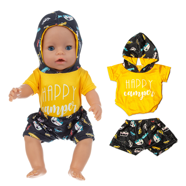 Ubrania dla noworodka dla lalki 43cm - modne stroje dla Baby Doll o długości 17 Cal, marki American OG girl Doll - Wianko - 10