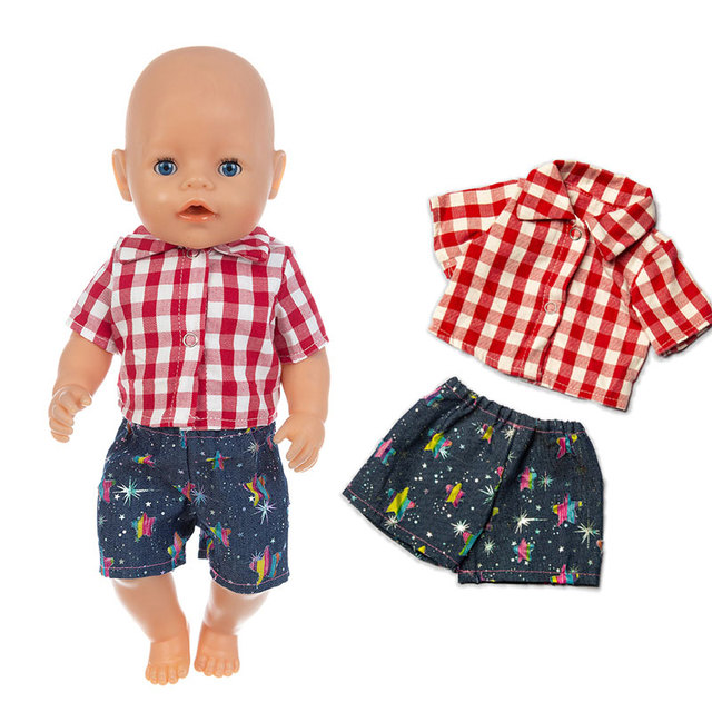 Ubrania dla noworodka dla lalki 43cm - modne stroje dla Baby Doll o długości 17 Cal, marki American OG girl Doll - Wianko - 13