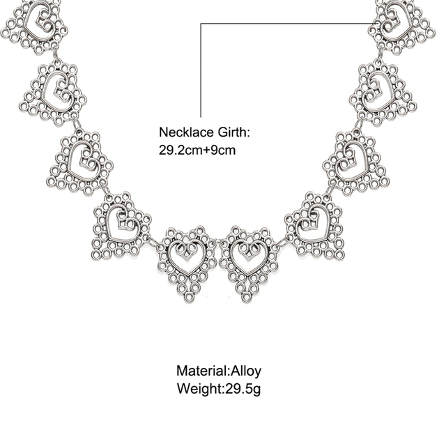 Srebrny naszyjnik choker 17KM Kpop z sercem, ozdobiony perłami - moda i uroda dla kobiet - Wianko - 20