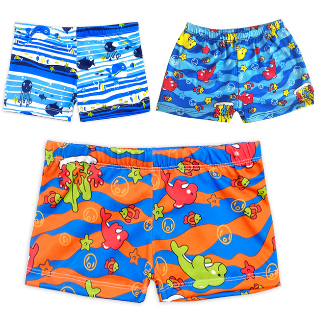 Dziecięce stroje kąpielowe Cartoon Kids - poliestrowe, szybkoschnące, do surfowania i nurkowania, plażowe shortsy, kolorowe nadruki - Wianko - 1
