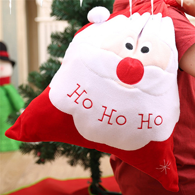 Duży worek świętego Mikołaja na prezenty - aksamitna torba z sznurkiem - Wianko - 30