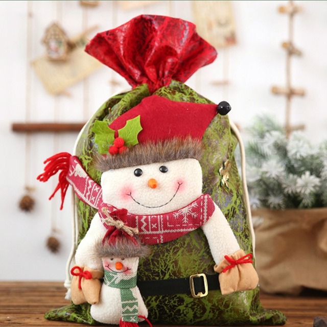 Duży worek świętego Mikołaja na prezenty - aksamitna torba z sznurkiem - Wianko - 8
