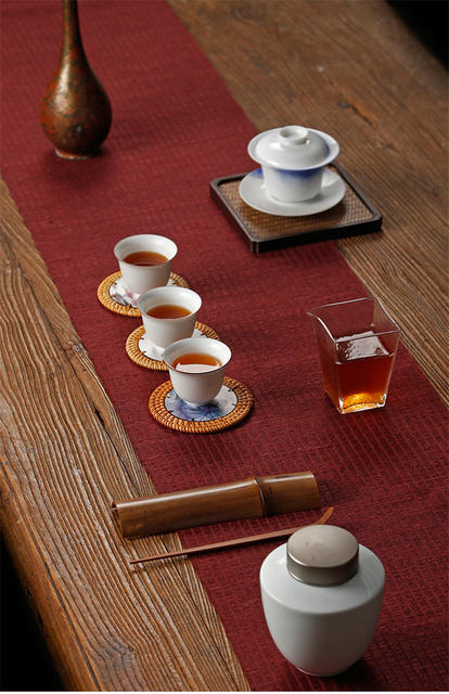 Podkładka termiczna Rattan Zen do filiżanek herbaty Kung Fu - Wianko - 10