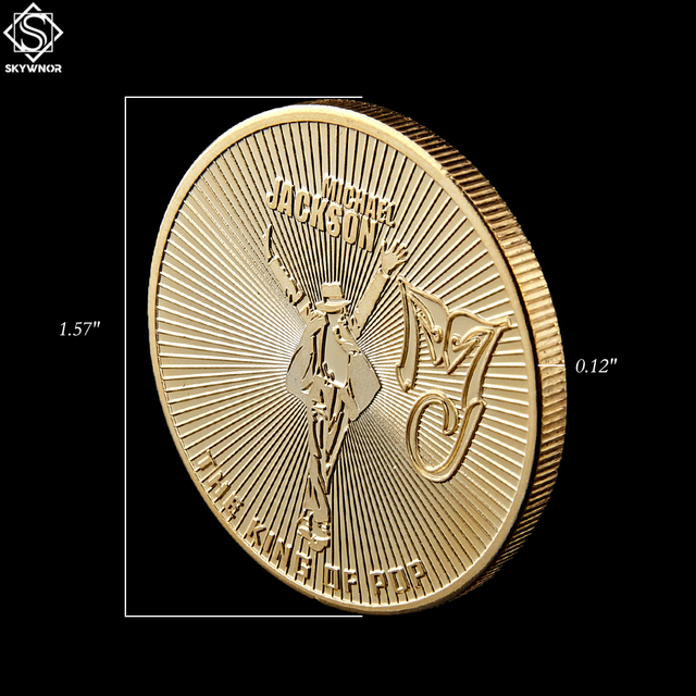 Król Pop Michael Jackson pamiątkowe monety pozłacane pamiątkowa moneta Annivesary najlepszy prezent - Wianko - 20
