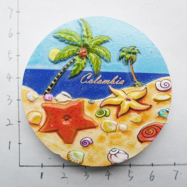 Lodówka magnes pamiątkowy z Dominikany – autobus, karnawał, Punta Cana, plaża, kapelusz słomkowy, ocean, rzemiosło, dekoracja domu - Wianko - 14