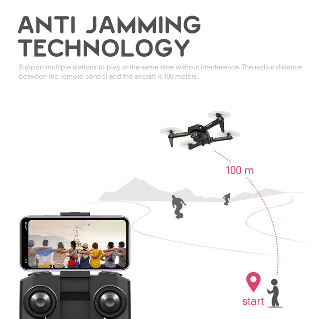 2021 Hj78 Mini Drone z kamerą 4k i 1080P HD, wifi FPV, wysokość utrzymania, składany Quadcopter RC, zabawki na urodziny - Wianko - 12