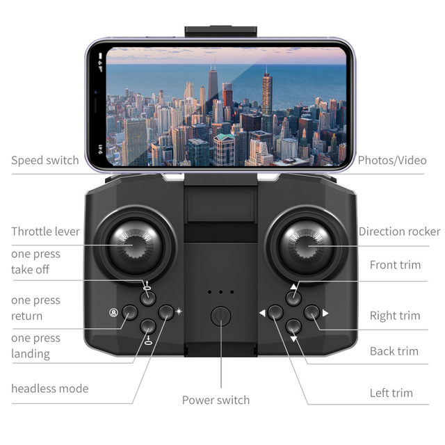 2021 Hj78 Mini Drone z kamerą 4k i 1080P HD, wifi FPV, wysokość utrzymania, składany Quadcopter RC, zabawki na urodziny - Wianko - 19