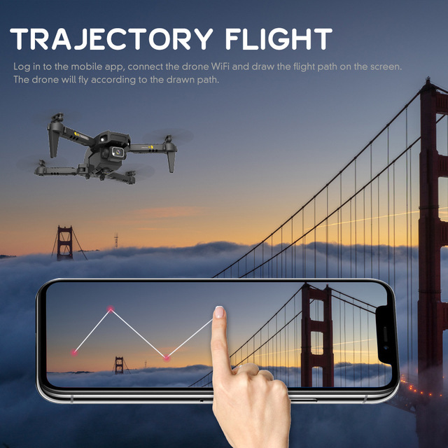 2021 Hj78 Mini Drone z kamerą 4k i 1080P HD, wifi FPV, wysokość utrzymania, składany Quadcopter RC, zabawki na urodziny - Wianko - 14