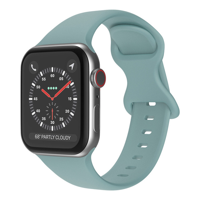 Silikonowy pasek do Apple Watch iWatch 3 4 5 se 6, wymienny, 44mm 40mm 38mm 42mm, koreański pasek na nadgarstek - Wianko - 10