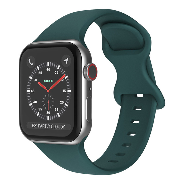Silikonowy pasek do Apple Watch iWatch 3 4 5 se 6, wymienny, 44mm 40mm 38mm 42mm, koreański pasek na nadgarstek - Wianko - 19