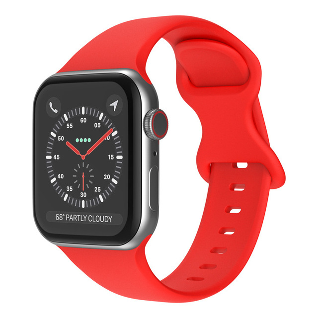 Silikonowy pasek do Apple Watch iWatch 3 4 5 se 6, wymienny, 44mm 40mm 38mm 42mm, koreański pasek na nadgarstek - Wianko - 21