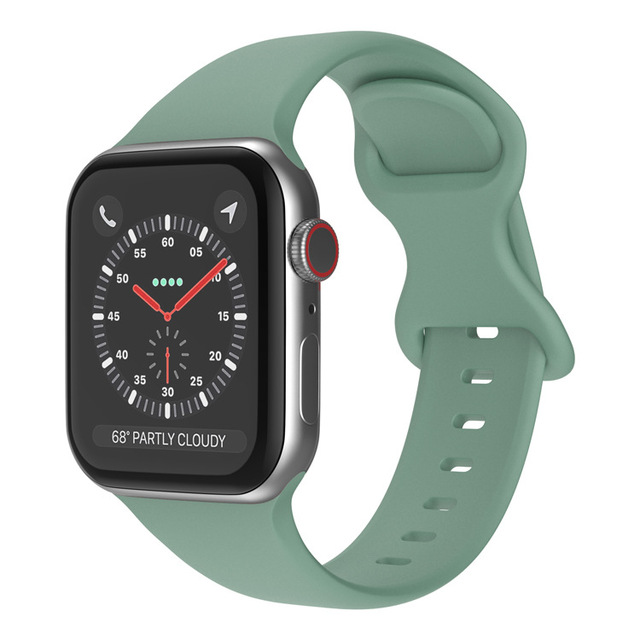 Silikonowy pasek do Apple Watch iWatch 3 4 5 se 6, wymienny, 44mm 40mm 38mm 42mm, koreański pasek na nadgarstek - Wianko - 9