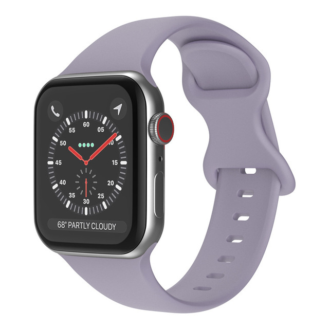 Silikonowy pasek do Apple Watch iWatch 3 4 5 se 6, wymienny, 44mm 40mm 38mm 42mm, koreański pasek na nadgarstek - Wianko - 14
