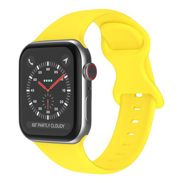Silikonowy pasek do Apple Watch iWatch 3 4 5 se 6, wymienny, 44mm 40mm 38mm 42mm, koreański pasek na nadgarstek - Wianko - 3