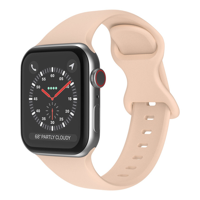 Silikonowy pasek do Apple Watch iWatch 3 4 5 se 6, wymienny, 44mm 40mm 38mm 42mm, koreański pasek na nadgarstek - Wianko - 6