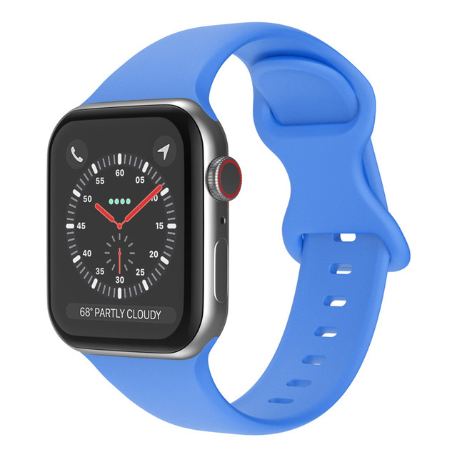 Silikonowy pasek do Apple Watch iWatch 3 4 5 se 6, wymienny, 44mm 40mm 38mm 42mm, koreański pasek na nadgarstek - Wianko - 11