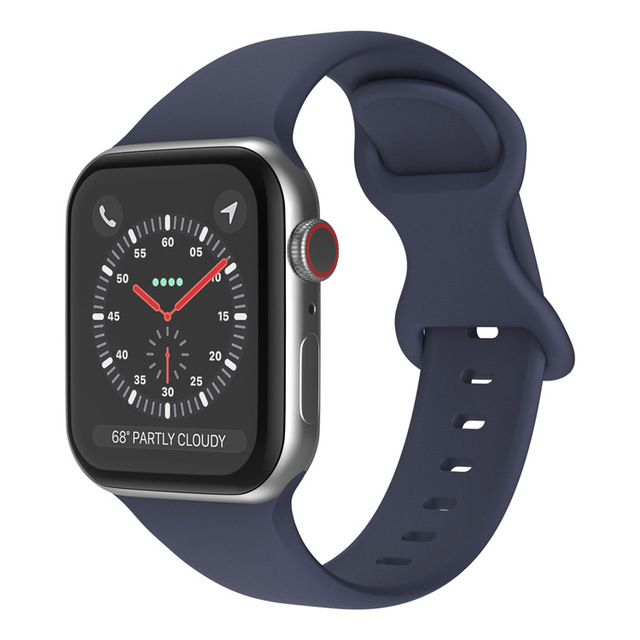 Silikonowy pasek do Apple Watch iWatch 3 4 5 se 6, wymienny, 44mm 40mm 38mm 42mm, koreański pasek na nadgarstek - Wianko - 20