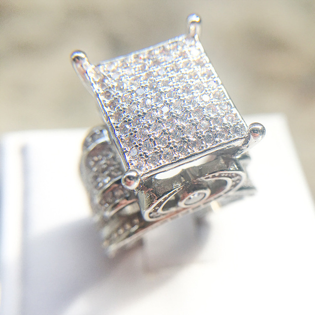 Pierścionek ślubny S925 srebro z kamieniem cyrkonowym w modnym kolorze - nowość 2020 - Wianko - 2