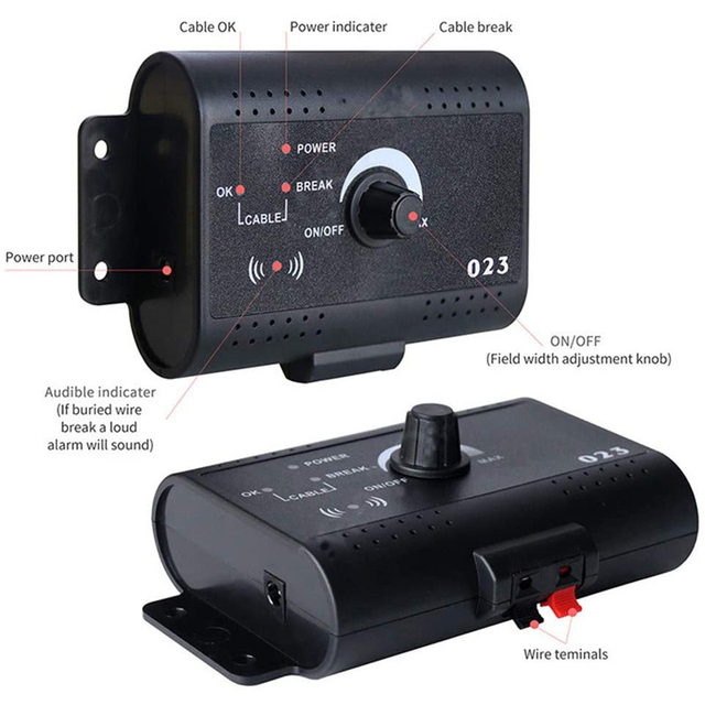 Elektryczne ogrodzenie dla psów - zestaw wodoodporny z kołnierzem elektronicznym zdalnym sterowaniem - system ograniczający ruch dla psów - Wianko - 4