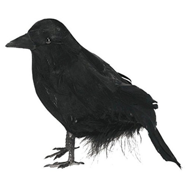 Czarny ptak Raven - Szczegółowa dekoracja na Halloween i specjalne okazje - Wianko - 11